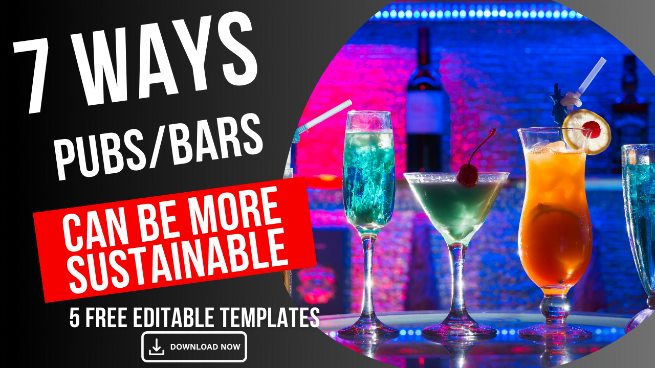 Sustainable Pubs/Bars - FREE toolkit Download