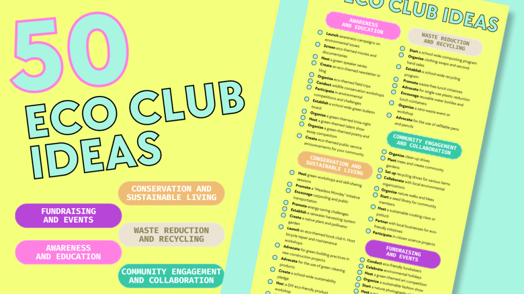 50 eco club ideas